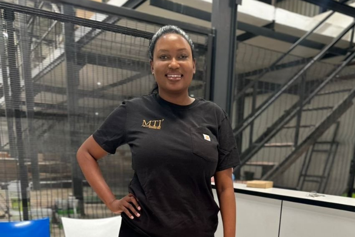 woman at MTI plant